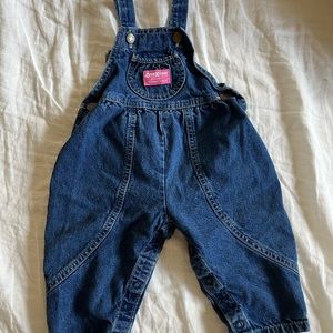 Vintage oshkosh pink tag bubble overalls